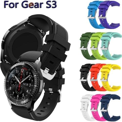 Silicone Frontier Band for Samsung Gear S3 22mm TPU Silicone Watchband Bracelet For Huawei watch GT Ticwatch Pro Amazfit