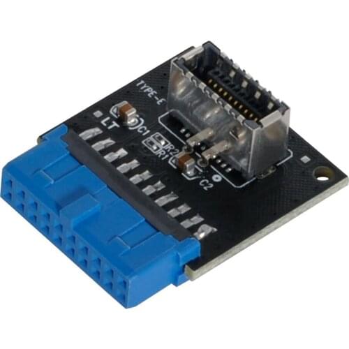 USB 3.1 Front Panel Socket to USB 3.0 20Pin Header Male Extension Cable Adapter for PC Motherboard Card Riser Raiser CE1964