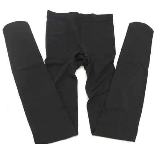 Women Men 120D Winter Warm Pantyhose Sexy Open Penis Sleeve Tights Masturbation Collant Femme Medias Mujer Strumpfhose