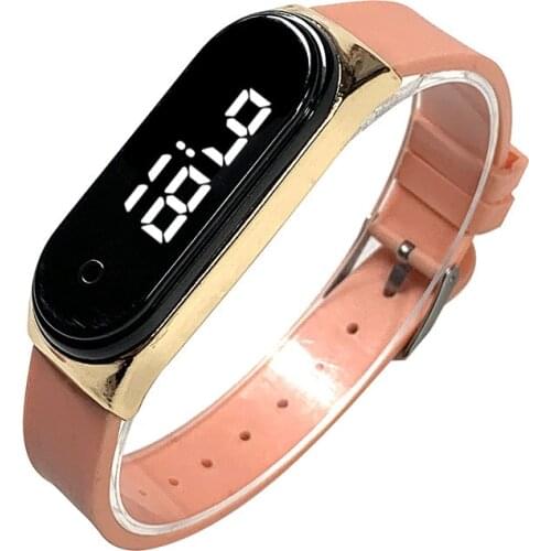Woman Watch Small Dial Minimalist Rose Gold Waterproof Ladies Digital Watch Elegant Casual Led Clock For Teen Girls Student Gift