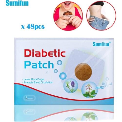 48pcs Sumifun Diabetic Patch Stabilizes Blood Sugar Level Balance Blood Glucose Diabetes Patches Treatment Health Care Hot Sale