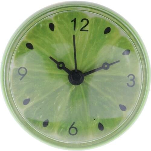 7.5cm Waterproof Sucker Wall Clocks for Kitchen Bathroom Shower Bath 2 Colors