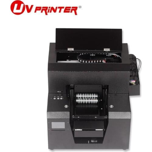 Automatic small UV flat and cylindrical printer A4 size for bottle/phone box/lighter/TPU/PVC/metal/wood printing