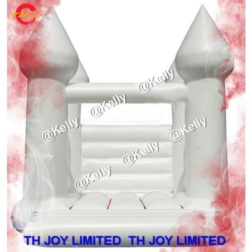 Free shipping inflatable bouncer, cheap inflatable bouncy house, white inflatable wedding bouncer, inflatable wedding air castle