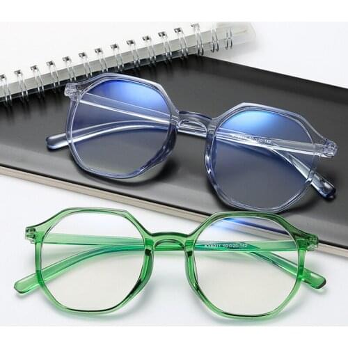 3 Packs Flexible Big Square Nearsight Eyeglasses Ultralight TR Myopia Eyewear Anti Blue Light -50 -100 -150 -300 -500 -550 -600