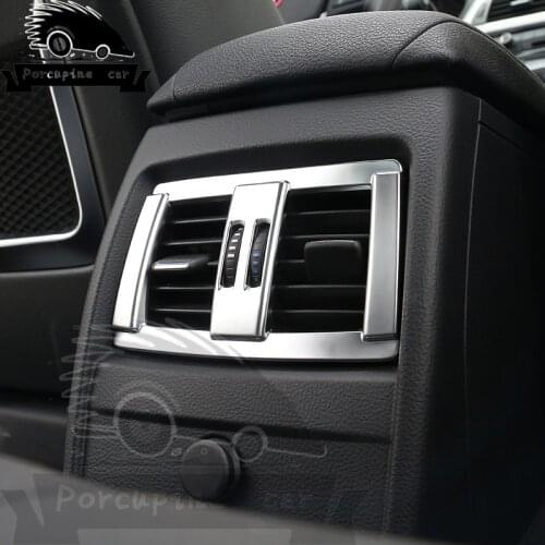 Chrome Rear Air Conditioner Ventilation Output From Lid Cover For BMW 1 2 3 4 series 2014 2015 2016 Car Accessory