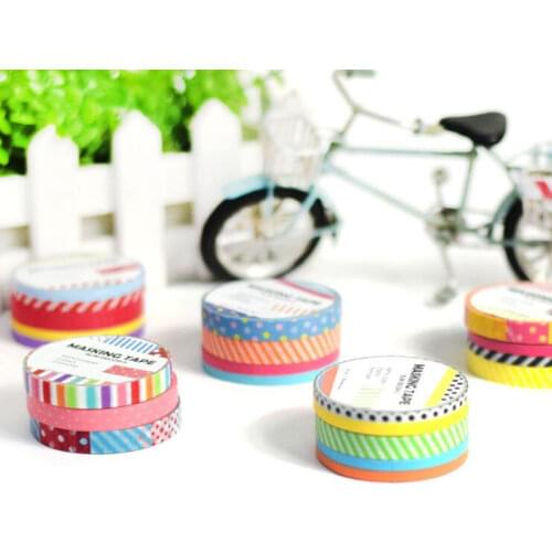 3pcs/lot Fashion Narrow Version Hand Tear Series Paper Washi Tape Diy Decoration for Scrapbooking Masking Tape Adhesive Tape