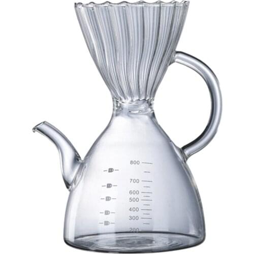 Coffee Sharing Pot, Coffee Pot, High Temperature Resistant Hand Pot, Filter Cup, Coffee Pot-ABUX