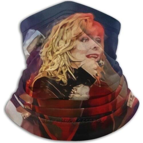 Mylène Farmer 3D Bandana Face Neck Warmer Soft Fleece Mask Sport Scarf Singer French Franco Canadian Varieties Concerts Joelle