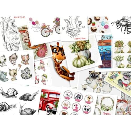 Cartoon Pictures Clear Silicone Rubber Stamp & Metal Die DIY Scrapbooking Sheet Cute Photo Album Pattern