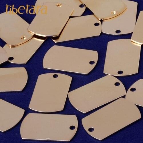 Letter charm, Discs - Ready to Stamp, 25*16mm hand stamping blanks -Blank with a hole,About 25*16mm