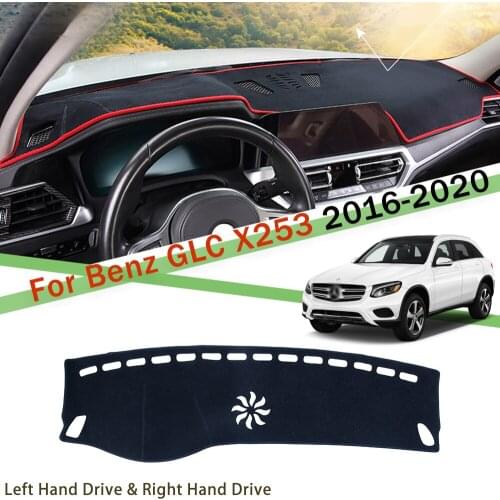 Anti-Slip Mat For Mercedes Benz GLC Class Coupe X253 C253 2016 2017 2018 2019 2020 Dashboard Cover Sunshade Dashmat Accessories