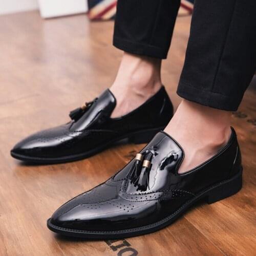 QFFAZ Penny Loafers For Men