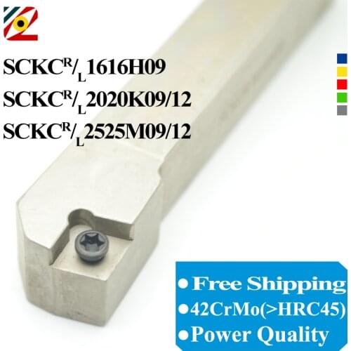SCKCR1616H09 SCKCR2020K09 SCKCR2525M09/12 SCKCL1616H09 SCKCL2020K12 SCKCR CNC Lathe Cutter Turning Tool Holder CCMT09T3/120404