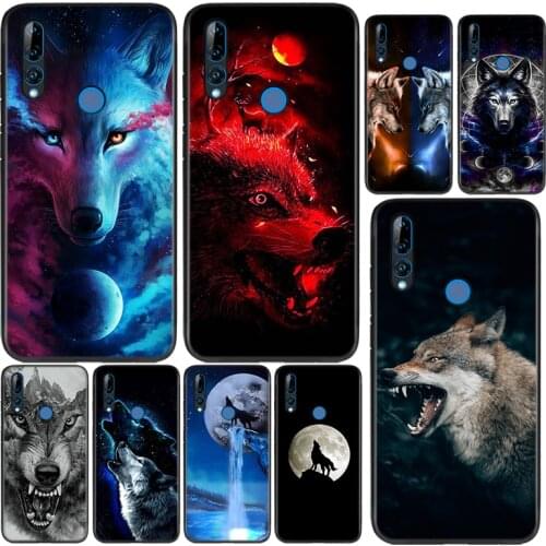 Silicone Cover Moon Roaring Wolf For Huawei Honor 9 9X 9N 8S 8C 8X 8A V9 8 7S 7A 7C Pro lite Prime Play 3E Phone Case
