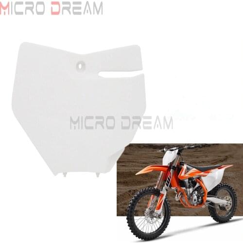 2016-2017 White Enduro Motocross Dirt Bike Plastic Front Number Plate For SX XC-W EXC-F SX-F XC XC-F 125 250 300 350 450 500