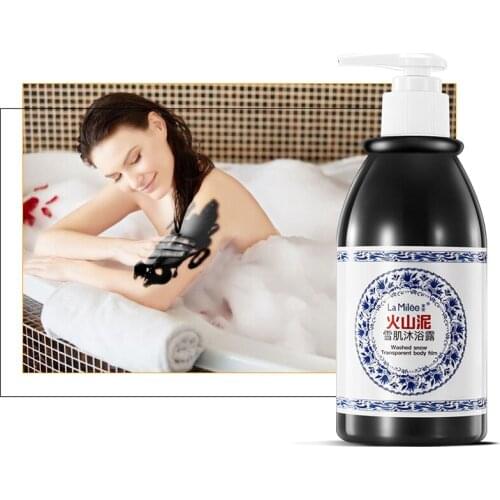 Volcanic Mud Body Wash 250ml Whitening Exfoliating Moisturizing Body Bathing Cream NOV99