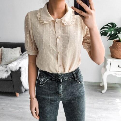 WAN XIANG YUAN Collar Blouses