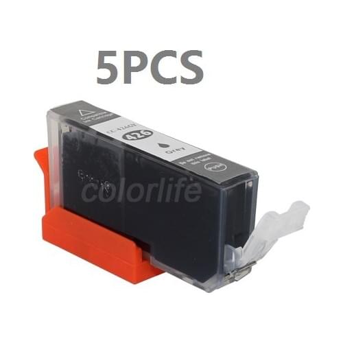XIMO 5 Pack of CLI-426 GY cli426 grey Compatible ink cartridge for MG6140 MG6240 etc
