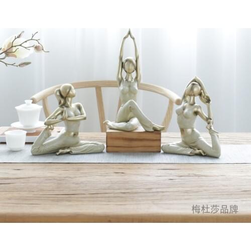 Yoga Figure Decoration opening gifts porch Home Bar Cafe girlfriend birthday Zen