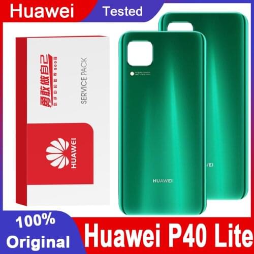Original Back Housing Replacement for Huawei P40 Lite Back Cover Battery Glass with adhesive Sticker For P40 Lite Rear Cover