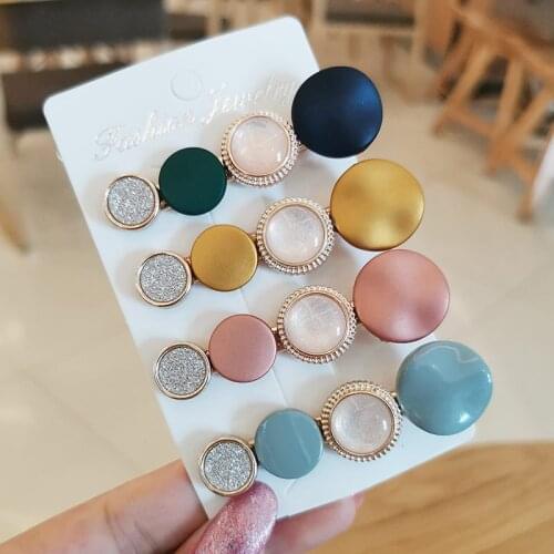 Womens Hair Clips Creative Macaron Hair Clips Simple Side Clip Hair Accessories Fashion Acrylic Hairpins Clip Girl Jewelry