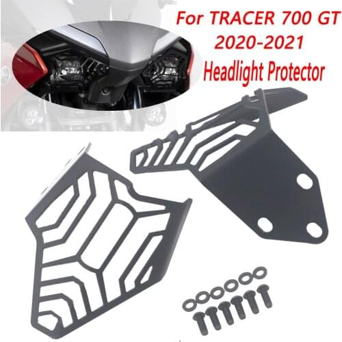 Motorcycle Aluminium Headlight Protector Grille Guard Cover Protection Grill For TRACER700 Tracer 700 Tracer 7 GT 2020 2021
