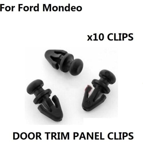 X10pcs For Ford Mondeo Door Seal Clips for Sill Lower Rubber Weatherstrip Gasket OE#1042065