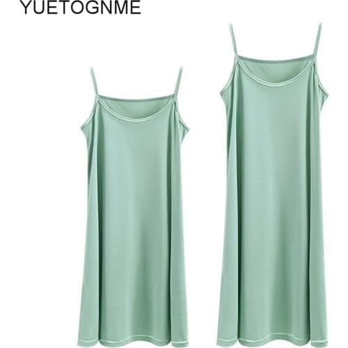 Spaghetti Strap Mini modal Dress Women Sexy Bandage Bodycon korean style Dress Stretch Short home Dress