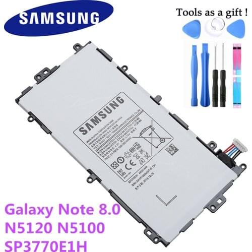 100% Original Tablet Battery SP3770E1H For Samsung N5100 N5120 Galaxy Note 8.0 N5110 Genuine Replacement Batteries 4600mAh