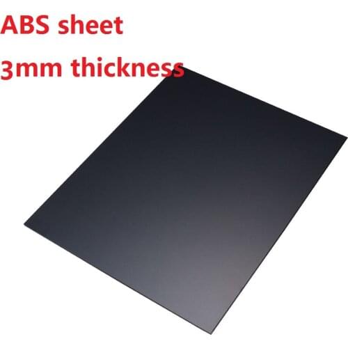 3mm black ABS sheet Acrylonitrile Butadiene Styrene Reconstruction plate Plastic advertising board Building sand table model