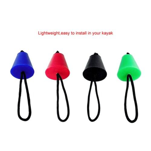 4PCS Universal Scupper Plug Stopper Bung Drain Holes Accessories Dinghy Kayak Inflatable Boat Canoe Rowing Marine Boat Cord Rope
