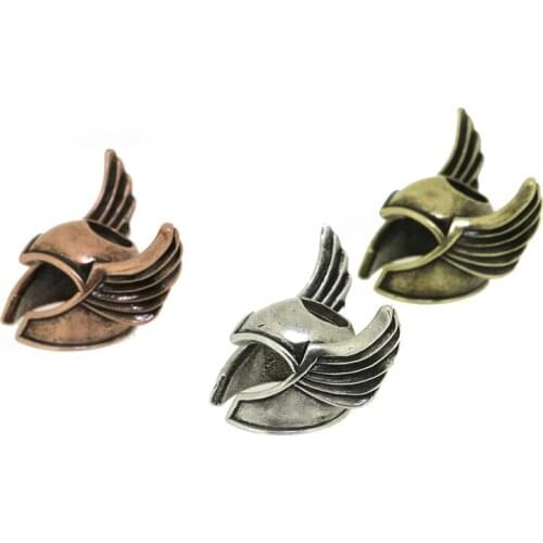 Dankaishi Jewelry Accessories Skull Spartan Buddha Pharaoh Charms for Bracelet Making Connector Pendant Vintage Style Fashion