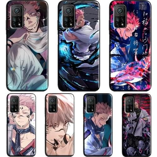 Ryomen Sukuna Jujutsu Kaisen Anime Case For Xiaomi Mi 11 Ultra 9 10 Lite Mi 10T Pro Note 10 Lite Cover For POCO X3 Pro M3 F3