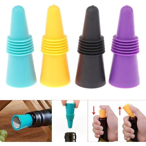 Wine Bottle Stopper Silicone Wine and Beverage Bottle Stopper Colorful