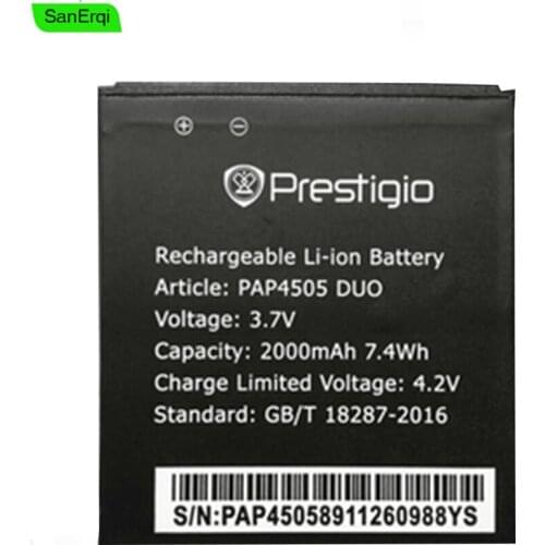 For Prestigio PAP4505 DUO battery 2000mAh Prestigio PAP 4505 NEW