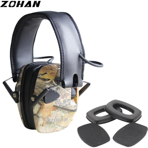 ZOHAN Electronic Earmuff NRR22DB Single Microphone Hunting Earmuffs Tactical Replacement Ear Cup for Shooting Hearing Protection