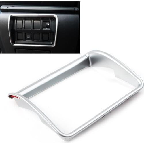 Chrome ABS Interior Headlight Switch Button Pannel Molding Cover Trim For Subaru Forester 2019 2020 Right Hand Driver Only