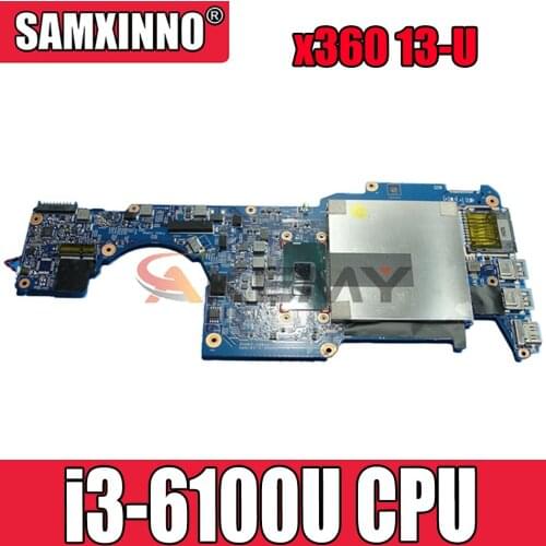 For HP Pavilion x360 13-U 13-u030TU 13-U009NA Series Laptop Motherboard 855962-601 448.07M07.0011 With SR2EU i3-6100U CPU