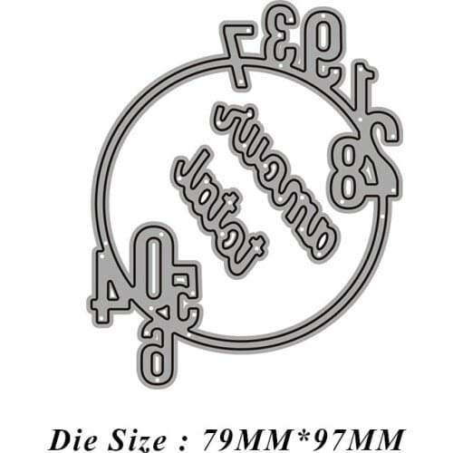 2021 New Number Circle Metal Cutting Dies DIY Scrapbooking Embossing Paper Photo Stamps Crafts Template Mould Stencils
