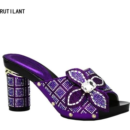 Latest African Dresses for Women Larges Size Shoes Women Open Toe Sexy Ladies Shoes Party Wedding Shoes Slip on Wedding Shoes