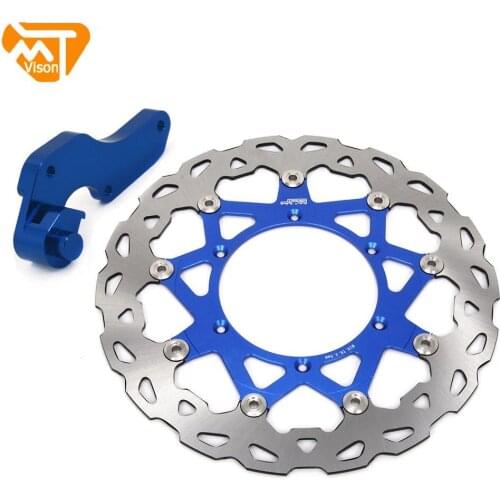 Motorcycle Dirt Bike Front Floating Brake Disc Rotor And Bracket For YAMAHA YZ WR 125 250 WR250F WR400F YZ400F YZ426F 1998-2015