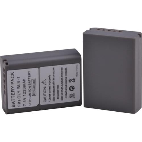 PowerTrust BLN-1 2Pcs 1220mAh PS-BLN1 BLN1 Replacement Digital Battery for Olympus OM-D E-M1, OM-D E-M5, Pen E-P5 Batteries
