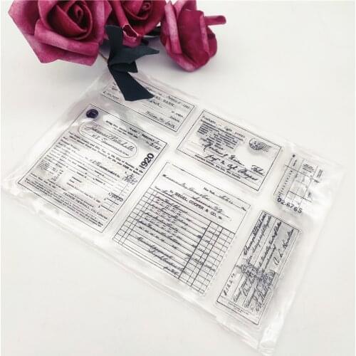 11*16CM Form Transparent Clear Stamps / Silicone Seals Roller Stamp For DIY Scrapbooking Photo Album/Card Making