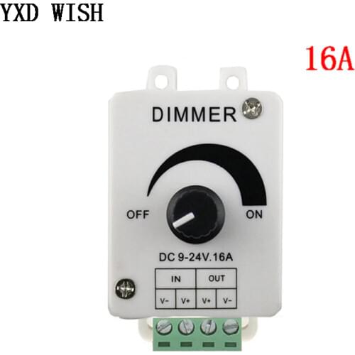 Voltage Regulator DC-DC Voltage Stabilizer 16A Power Supply Adjustable Brightness Lamp Speed Controller DC 12V LED Dimmer 12 V