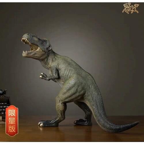 Hand-made Decorative Full Copper Making Decoration Tyrannosaurus Dinosaur Copper Crafts