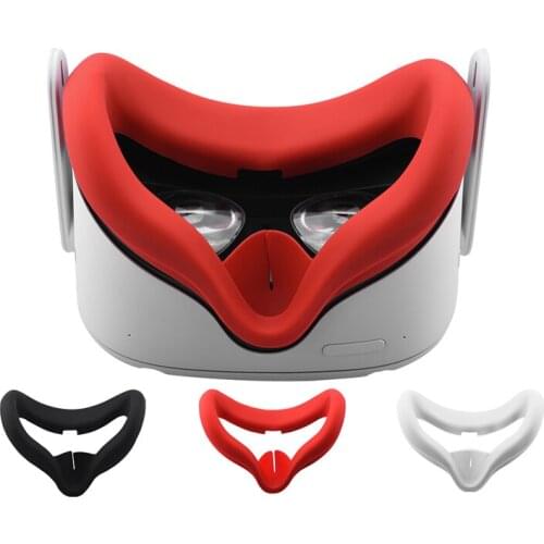 Silicone Mask Eye Cover Pad for Oculus Quest 2 VR Glasses Anti-sweat Anti-leakage Light Blocking Eye Cover Pad for Oculus Quest2