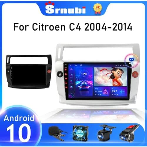 Android 10.0 Car Radio For Citroen C4 C-Triomphe C-Quatre 2004-2014 Multimedia Video Split Screen player 8 Core RDS DSP GPS IPS