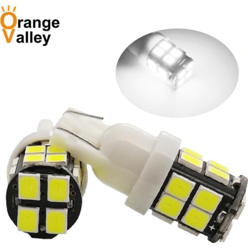 2PCS Super Bright T10 LED 194 501 W5W 20 SMD 2835 Car Interior Lights Auto Clearance Lamps DC 12V