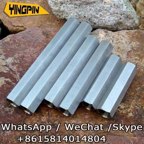 Thick stainless steel pipe hex 4 points double head 4 points inner wire gas pipe water pipe long joint pipe fittings